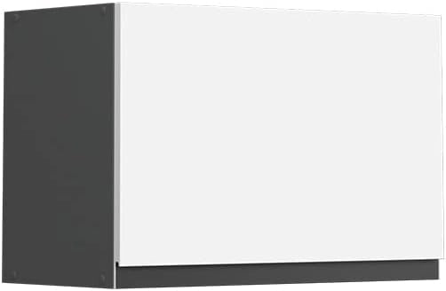 Pensile da cucina R-Line, Bianco, 60 cm Forma a J, piatta, per la libera combinazione all'interno di sistemi cucina modulari
