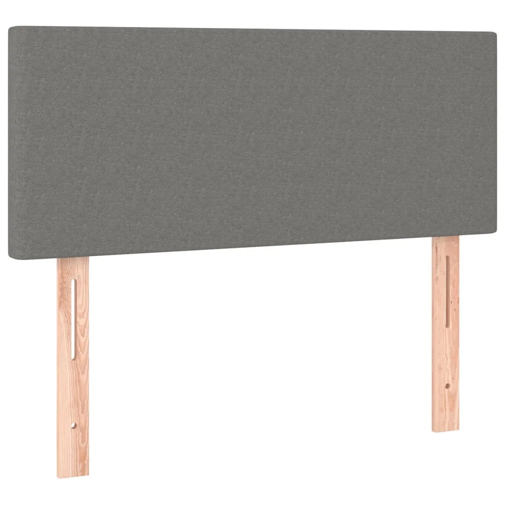 Testiera-Testata Decorativa Grigio Scuro 90x5x78/88 cm in Tessuto 452706