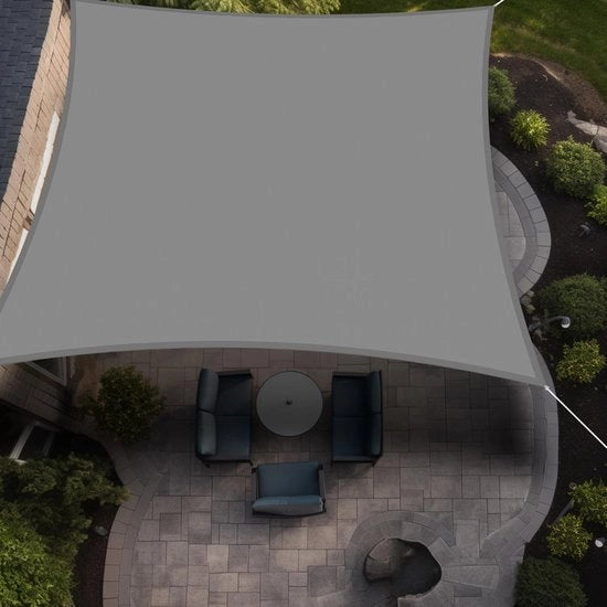 Ombrellone da giardino, 2 x 3 m, ombrello rettangolare, ombrello da giardino impermeabile, 95% blocco UV, inclusa corda gratuita, ombrello da sole per esterno, giardino, terrazza, cortile, pergola, balcone, festa