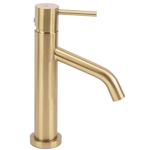 Rubinetto Da Lavabo Rea Levelbrush Gold