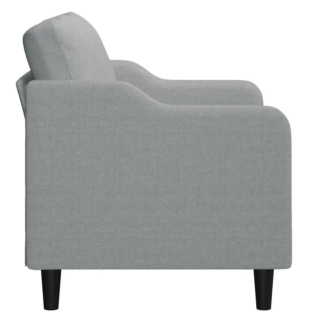 Divano a 2 Posti Grigio Chiaro 120 cm in Tessuto 359351