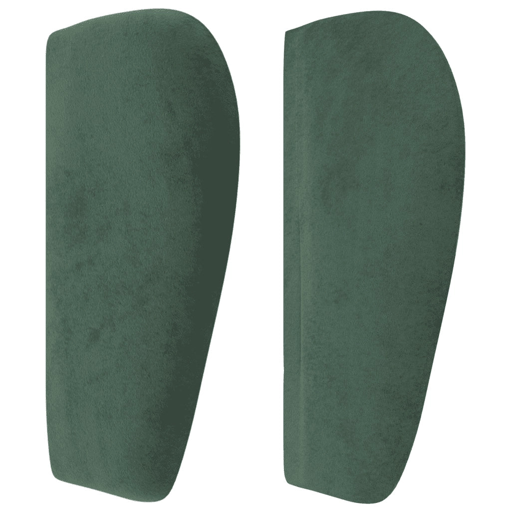 Giroletto a Molle con Materasso Verde Scuro 90x190 cm Velluto 3127346