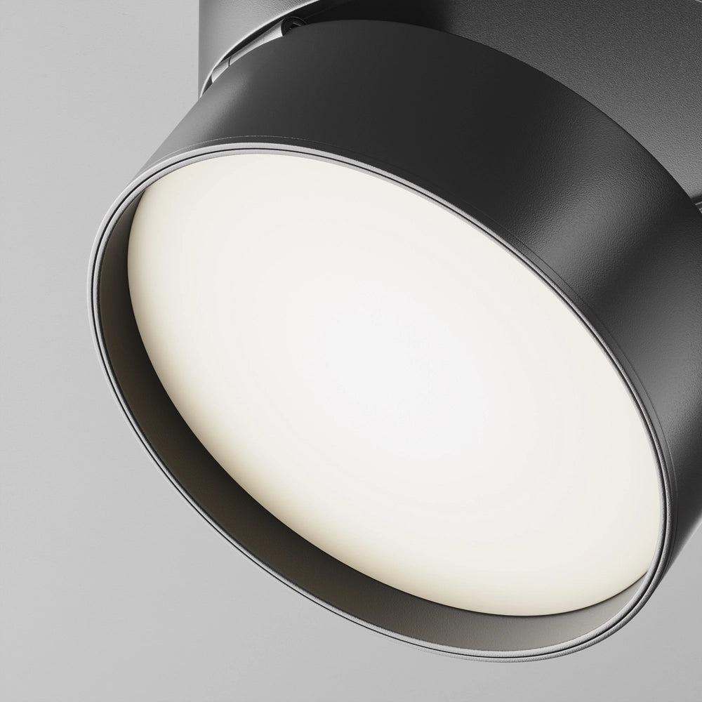 Maytoni Onda plafoniera LED nera 18W 4000K 12cm in alluminio