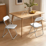 Sedia pieghevole Antenore 47x79,5h cm, colore seduta bianco