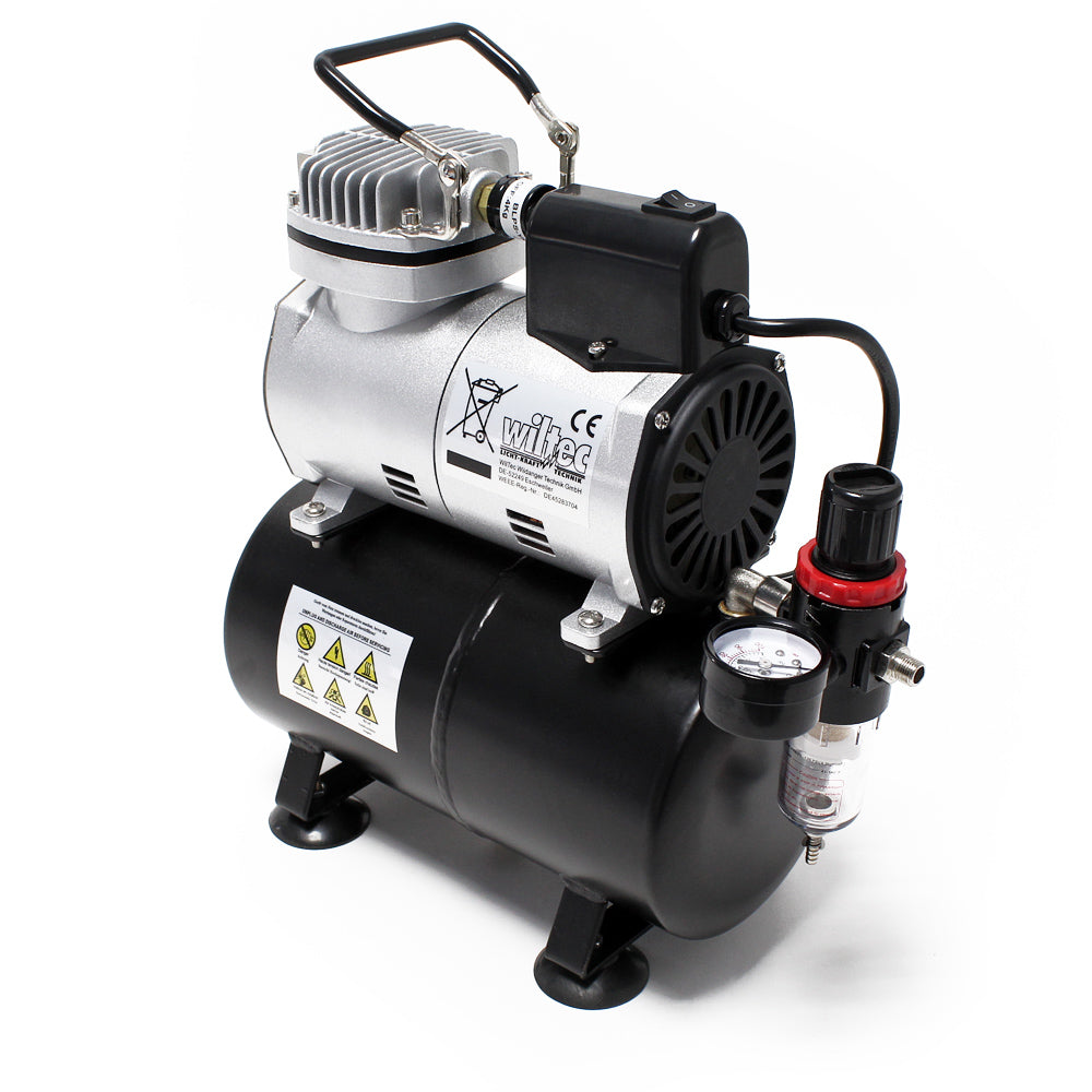 Compressore per aerografo AF186 con serbatoio riduttore di pressione 4 bar Start-stop automatico