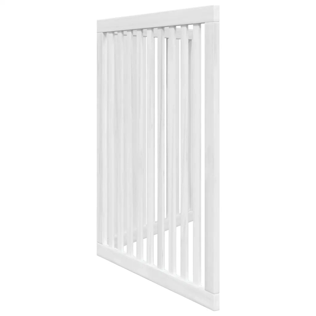 Cancello per Cani Pieghevole 2 Pannelli Bianco 160 cm Pioppo CFW5211042