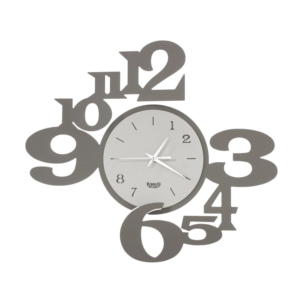 Orologio da parete di design a chiasmo King Nero e Bianco