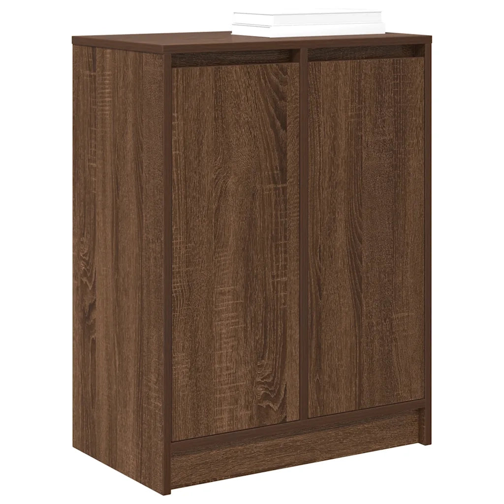 Scarpiera Rovere Marrone 57x34x76 cm in Legno Multistrato 861874