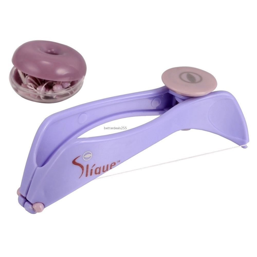 Trade Shop - Depilatore Epilatore Donna Rimuovi Peli Viso Roller A Molla Filo Arabo Slique -