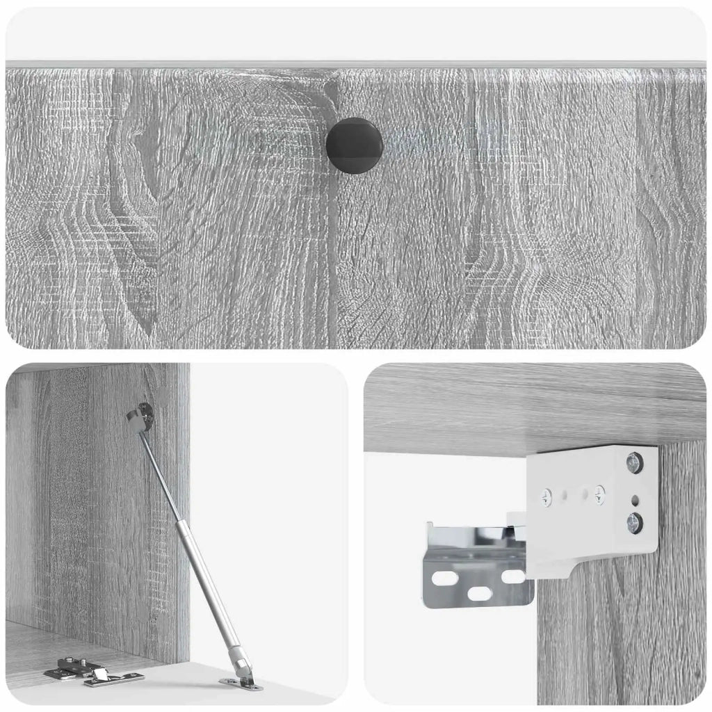 Mobile Porta TV da Muro 98 x 41 x 30 cm Sonoma grigio 899211