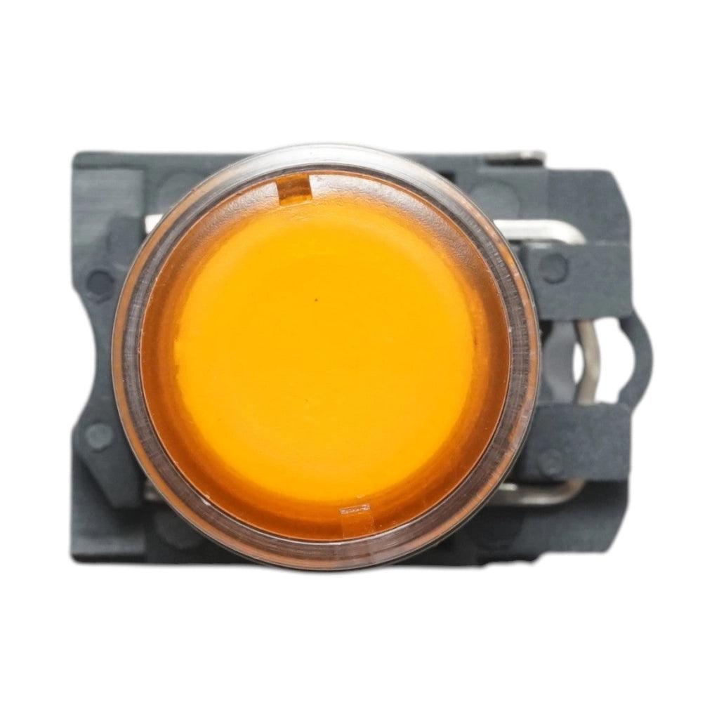 Pulsante con ritorno e segnalazione LED giallo 1NO+1NC, 220V/10A, TB5 Breckner Germany