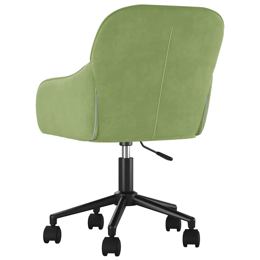 Sedie da Pranzo Girevoli 2 pz Verde Chiaro in Velluto