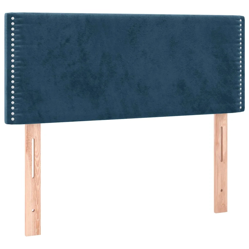 Letto a Molle con Materasso e LED Blu Scuro 120x200cm 3134337