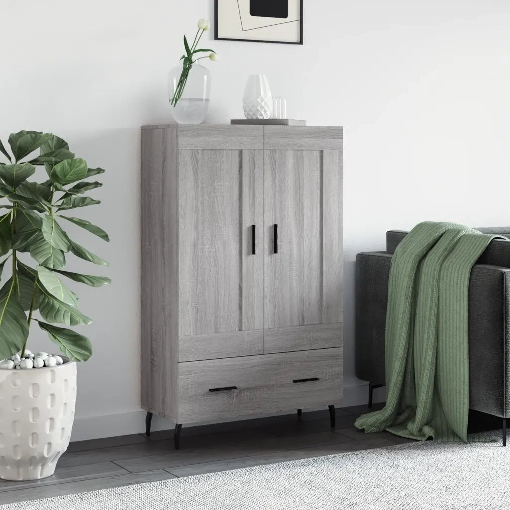 Credenza-Buffet-Armadio da cucina Grigio Sonoma 69,5x31x115 cm in Legno Multistrato 524619