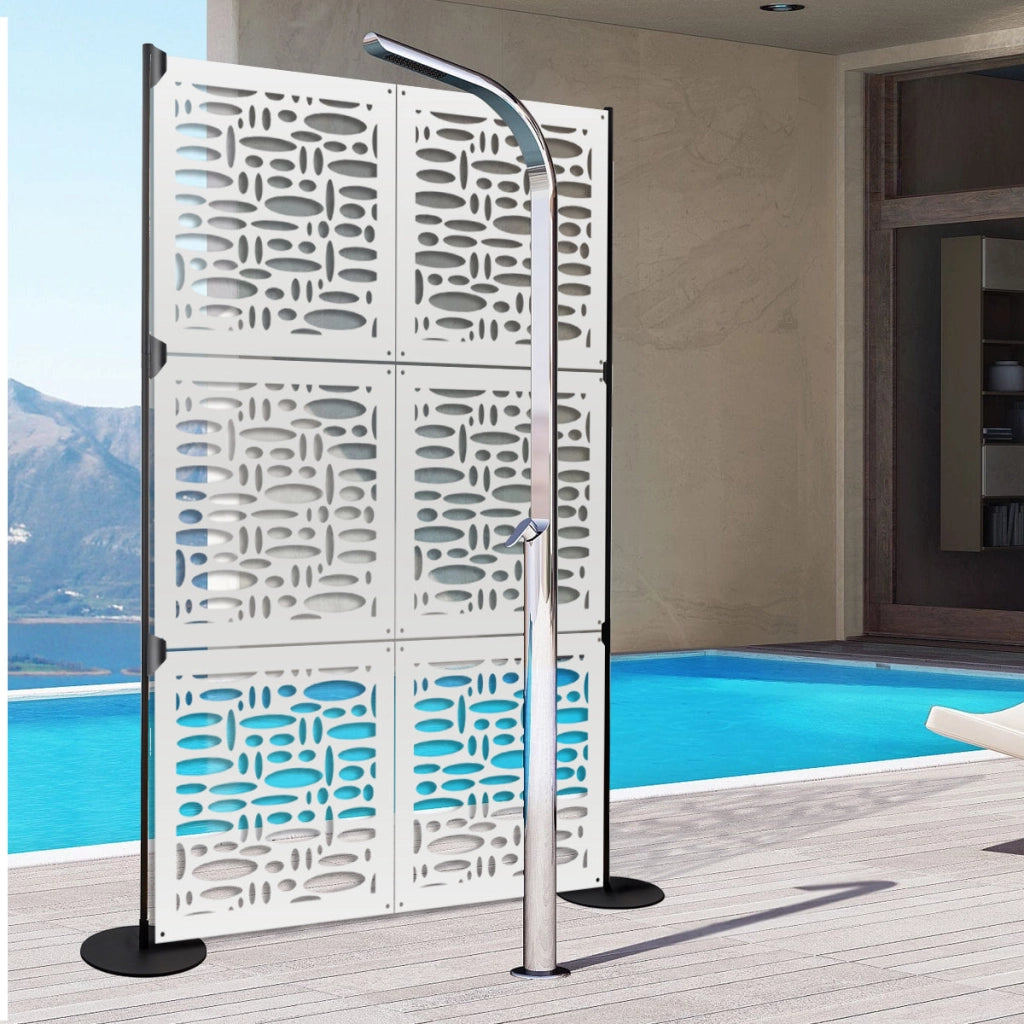 FLASHPOINT - Pannello in PVC traforato - Parasole Colore: bianco, Misura: 73x73 cm