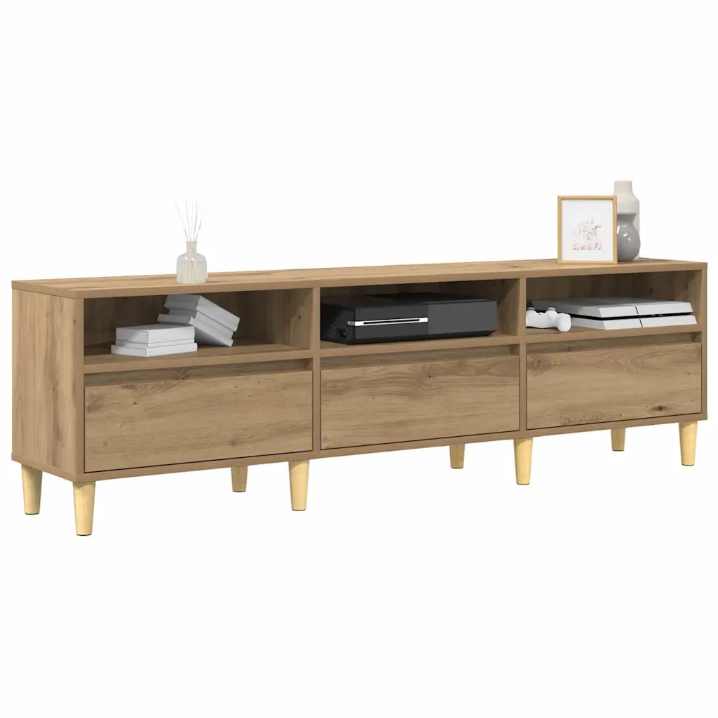 vidaXL Mobile TV rovere artigianale 150 x 30 x 45 cm Legno multistrato