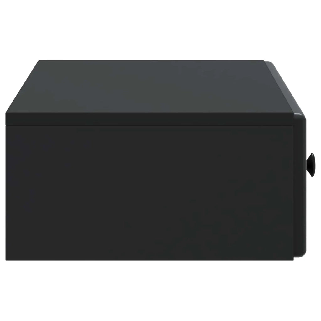 Tavolino da Parete Laterale Nero 87,5 x 34,5 x 17 cm 899176