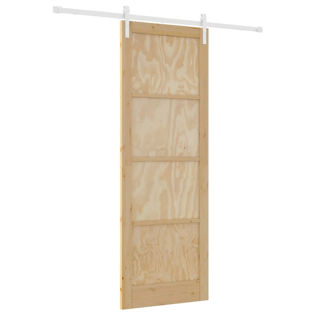 Porta scorrevole Naturale e Bianco 83 x 232 cm 3445427