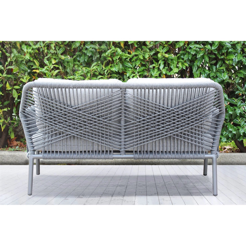 salotto da giardino in alluminio 4 posti D.148x78x79/P.70x78x79/T.100x55x45 - GIG