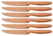 Set 6 Coltelli da Tavola Lama Liscia in Acciaio Inox Jacob Rame
