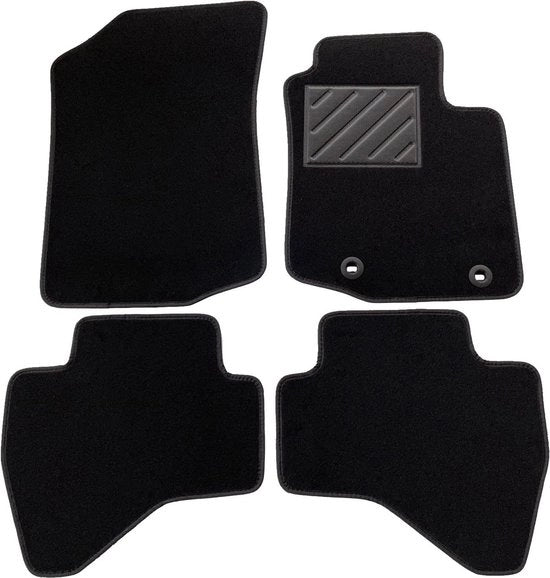 Pavimenti per auto Toyota Aygo II 2014 - forma perfetta - antiscivolo - cuscinetto rinforzato del pedone - gomma - viti di fissaggio