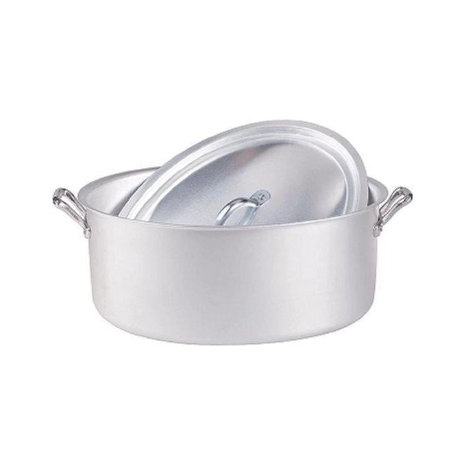 Agnelli Casseruola Ovale in Alluminio con Coperchio 32cm