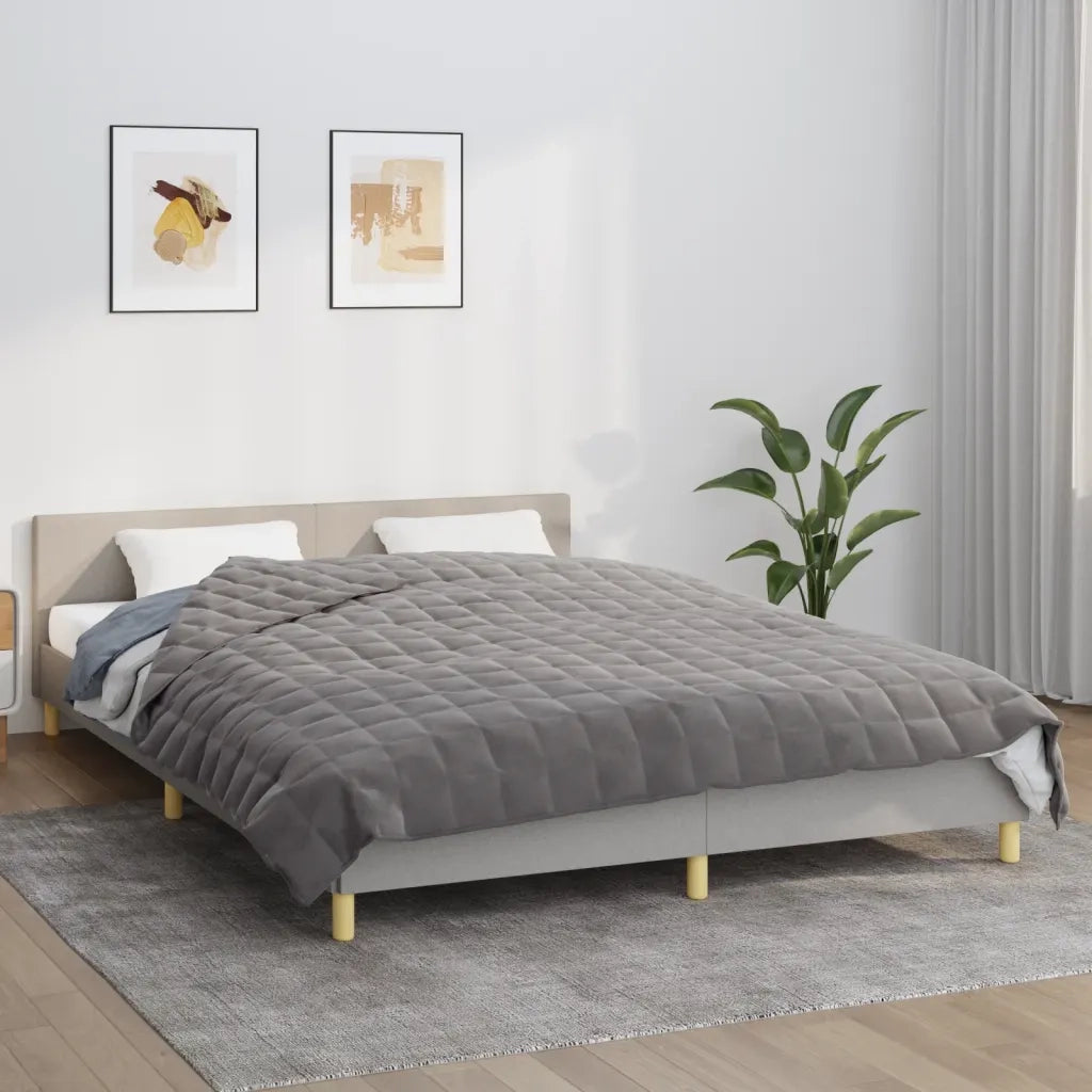 Coperta Ponderata Grigia 220x240 cm 15 kg Tessuto 3154846