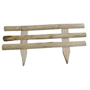 Mini recinzione Circe in legno di castagno 100x30/50 cm - Resistenti naturalmente a funghi e insetti