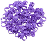 Anelli di identificazione 100 pezzi - Anelli per il piede - Anelli clip - Prodotti per la salute - Anelli in plastica - Anelli di identificazione