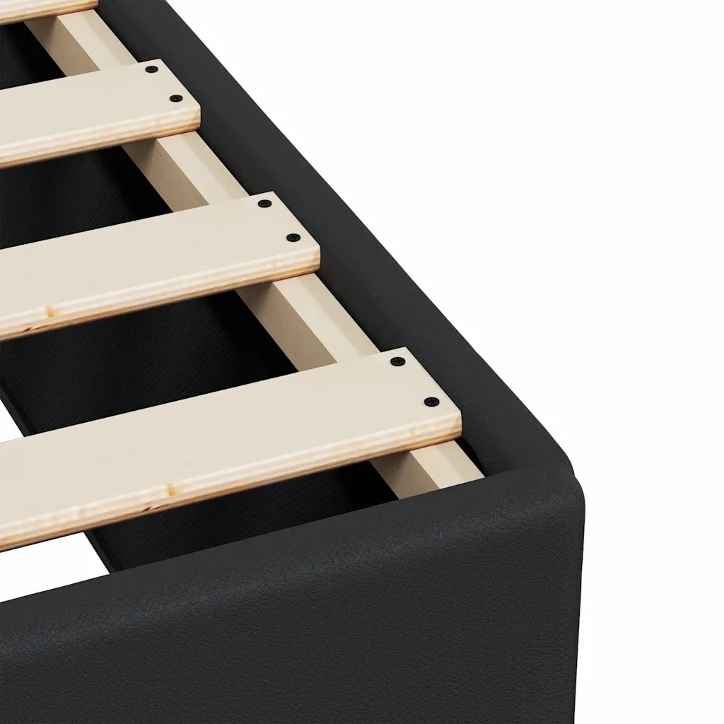 Struttura letto senza Materasso Nera in Similpelle 3284579