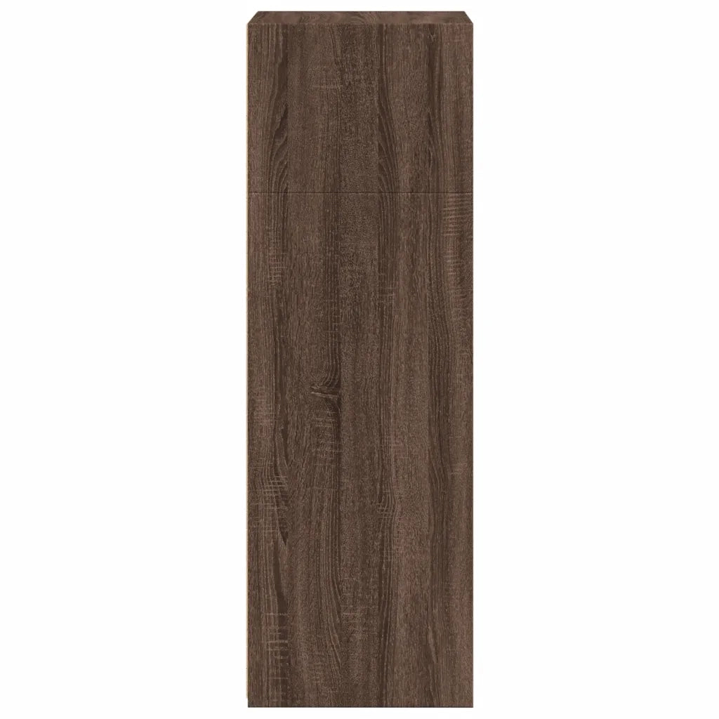 Credenza Rovere Marrone 50x41x124 cm in Legno Multistrato 846403