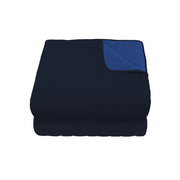 Trapuntino Doubleface 1 Piazza e Mezzo 100gr Blu Scuro/Blu Royal
