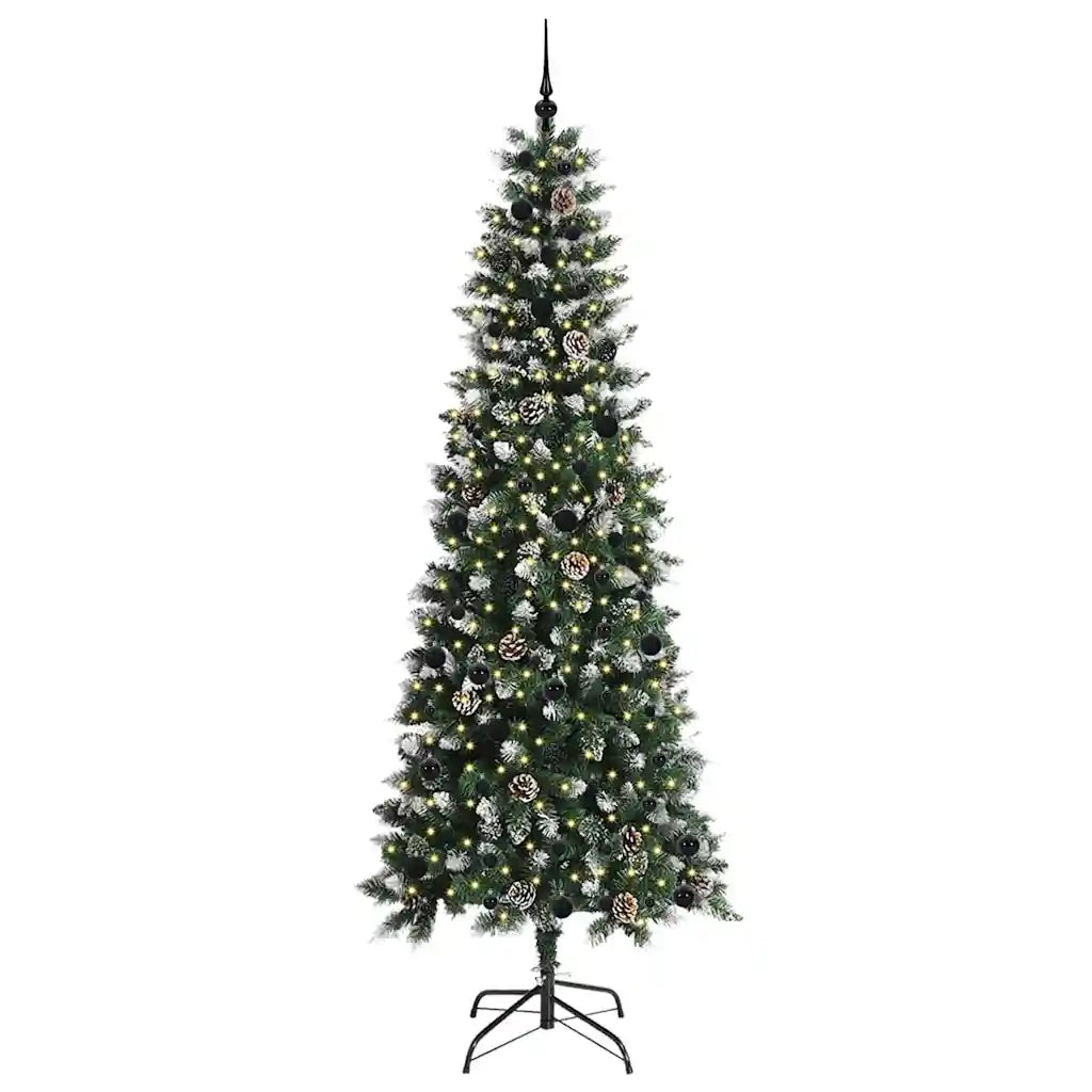 Albero di Natale artificiale con 300 LED Verde 240 cm 3395845