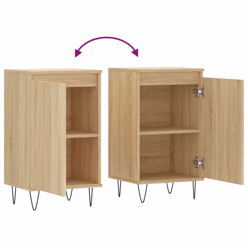Credenze 2 pz | Madia | Buffet da pranzo | Armadio da pranzo Rovere Sonoma 40x35x70 cm in Legno Multistrato