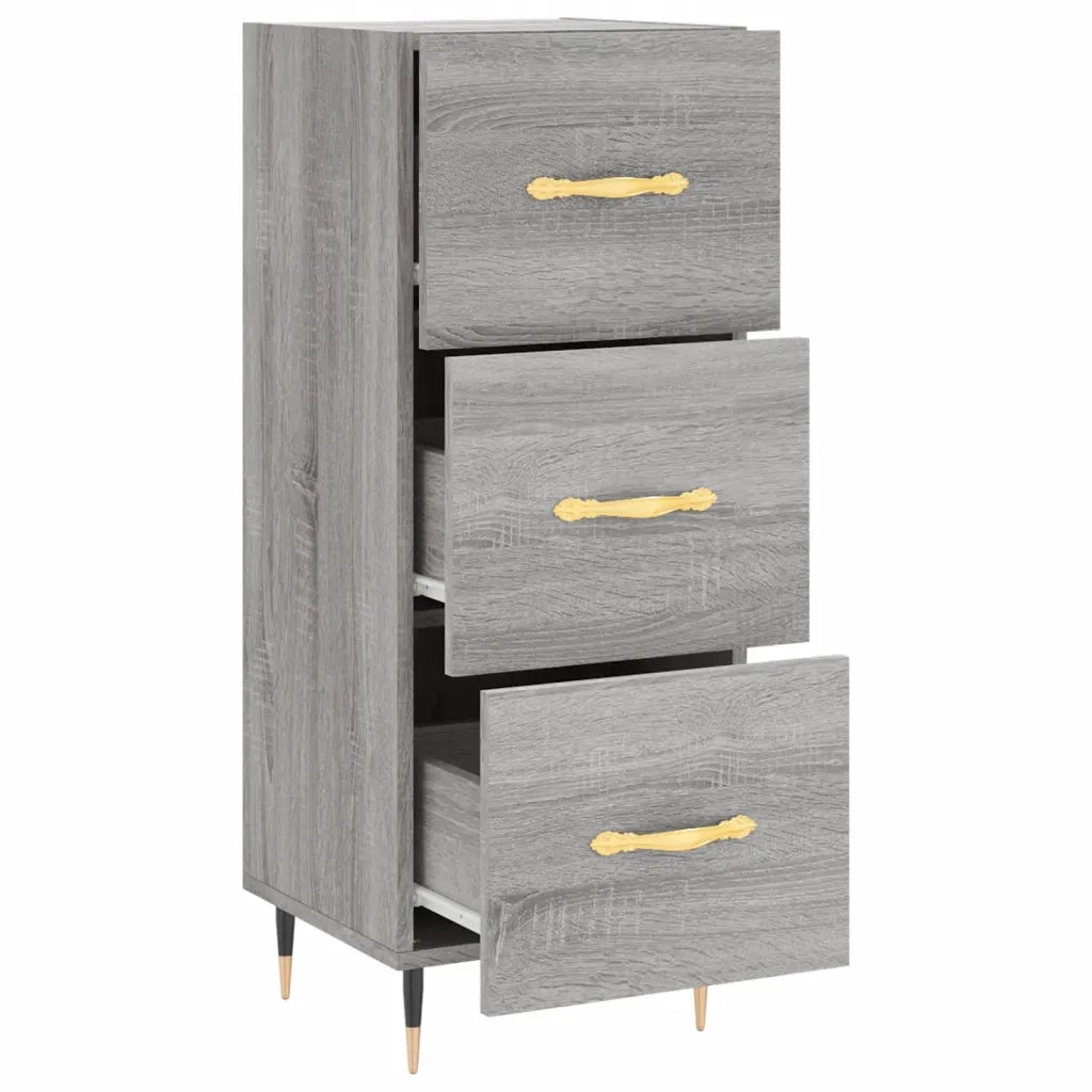 Credenza-Buffet-Armadio da cucina Grigio Sonoma 34,5x34x90 cm in Legno Multistrato 812269
