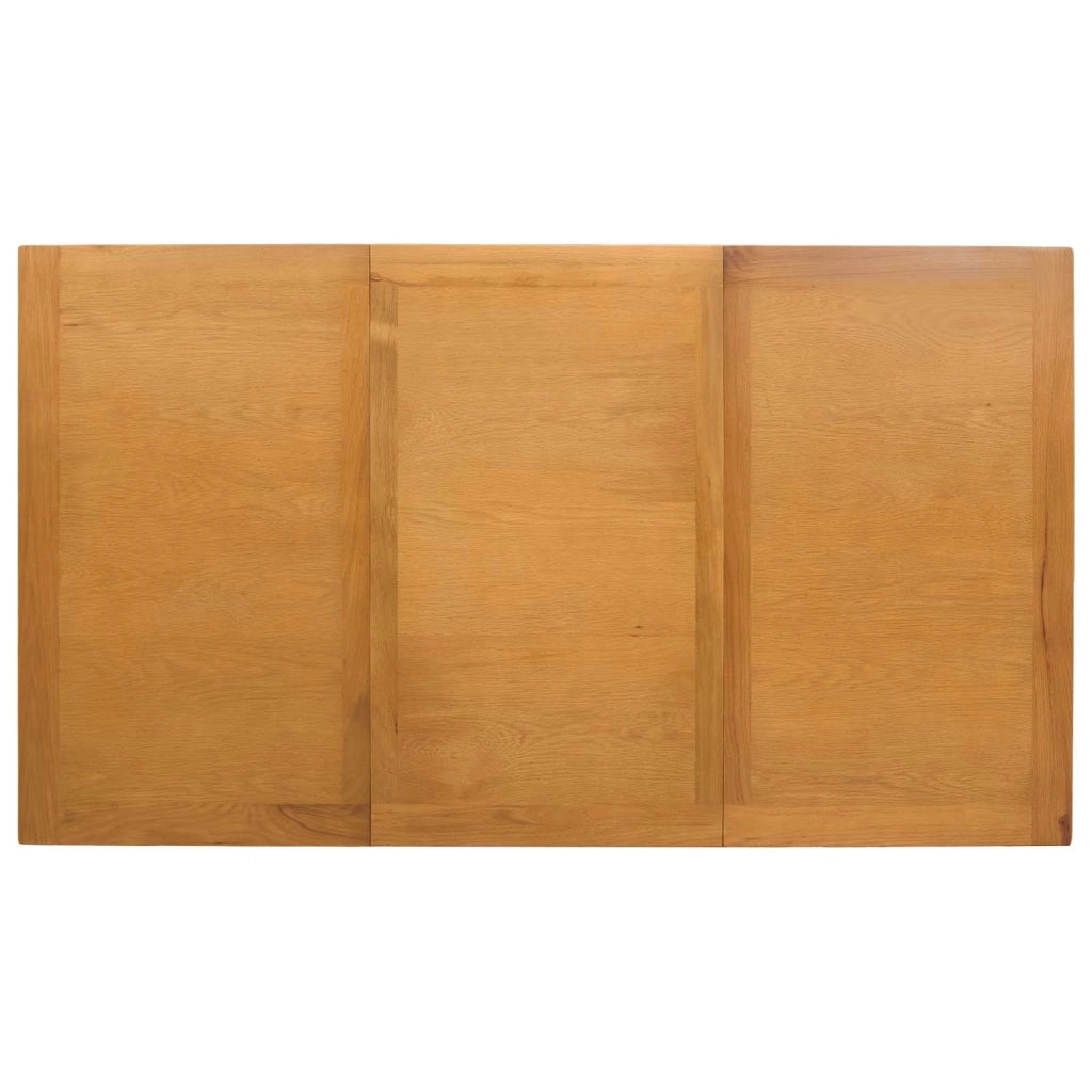 Set da pranzo 5 pz Beige Legno di Quercia Massello 3430363