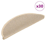 Tappeti Autoadesivi Scale Aspetto Sisal 30pz 56x17x3 cm Berbero