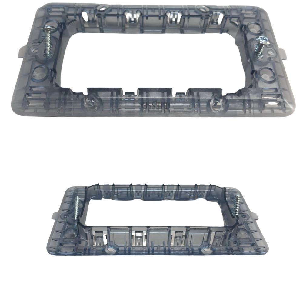 Supporto per placche compatibili con bticino matix vari formati modulo *** numero posti 4 posti, confezione 1