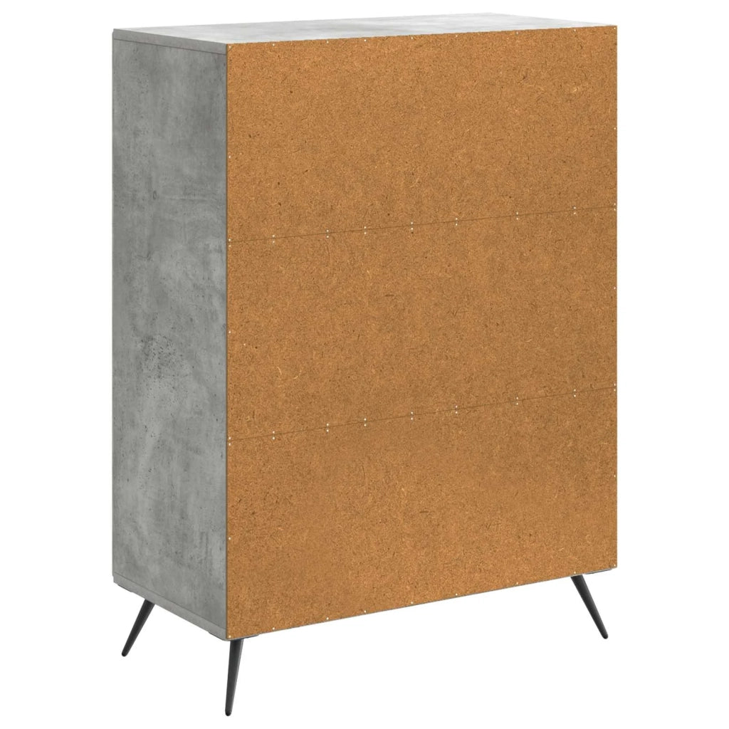 Credenza Grigio Cemento 66 x 34,5 x 90 cm Legno ingegnerizzato