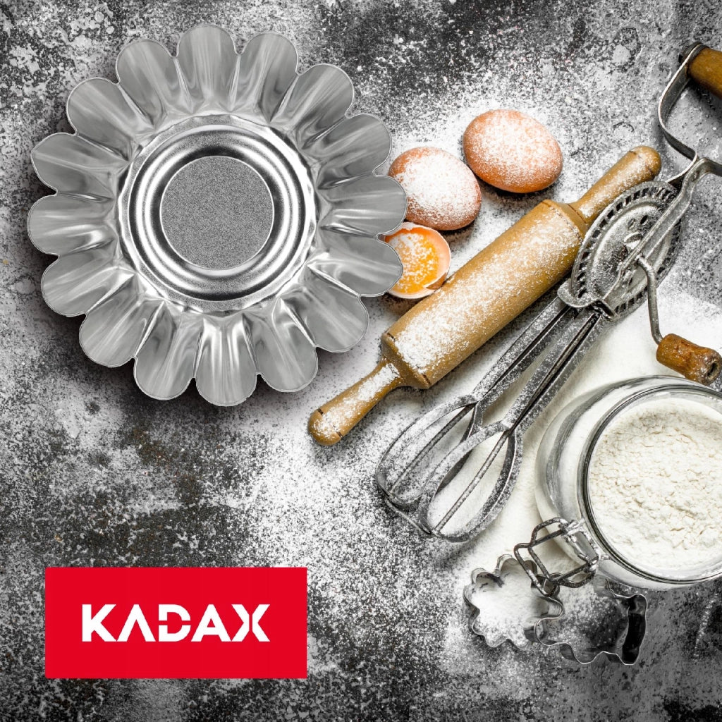Stampo per torte KADAX, teglia da forno, in latta ondulata, 16 cm