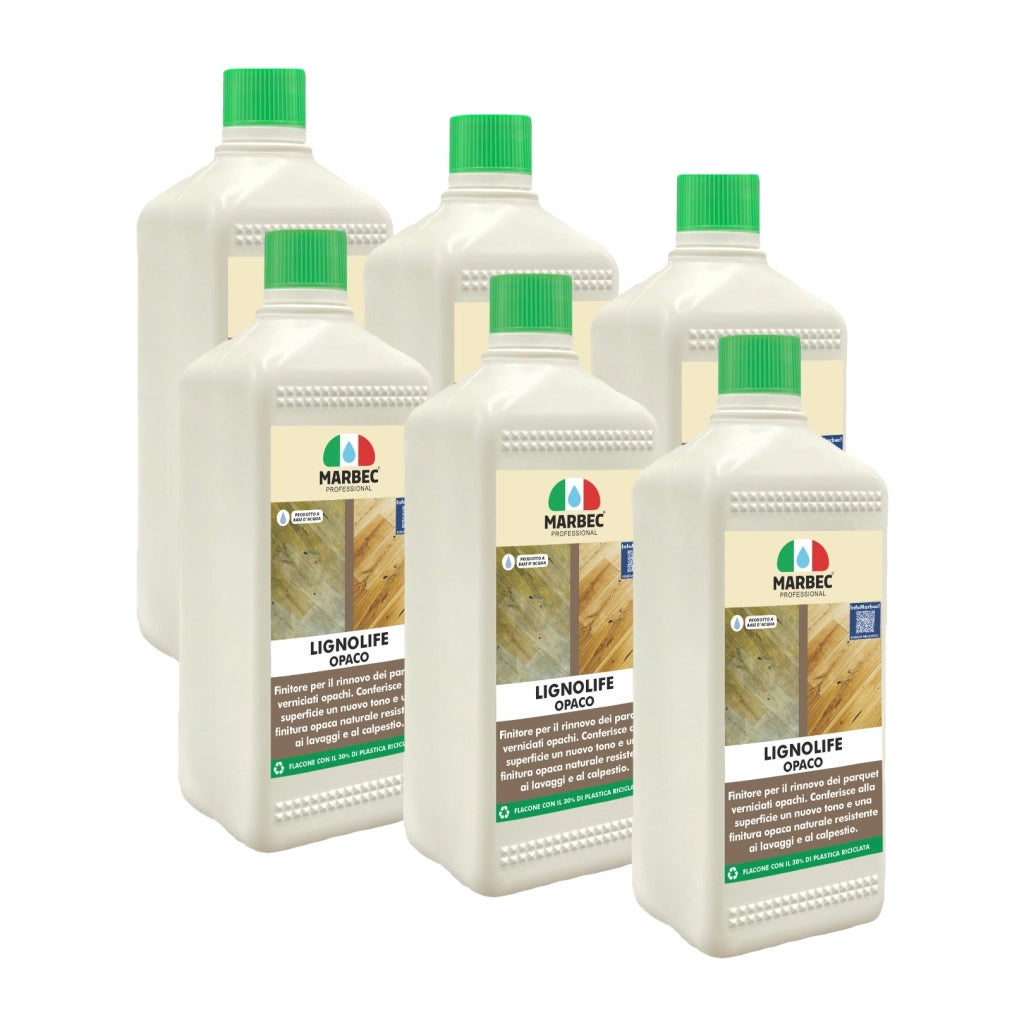 Prodotto per parquet rovinato LIGNOLIFE OPACO   1LTx6Pz