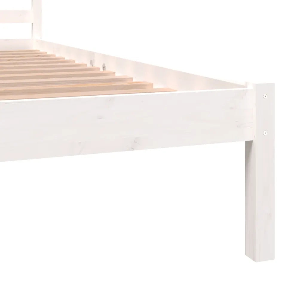 Giroletto-Struttura Letto Bianco Massello Pino 150x200cm King Size 116746