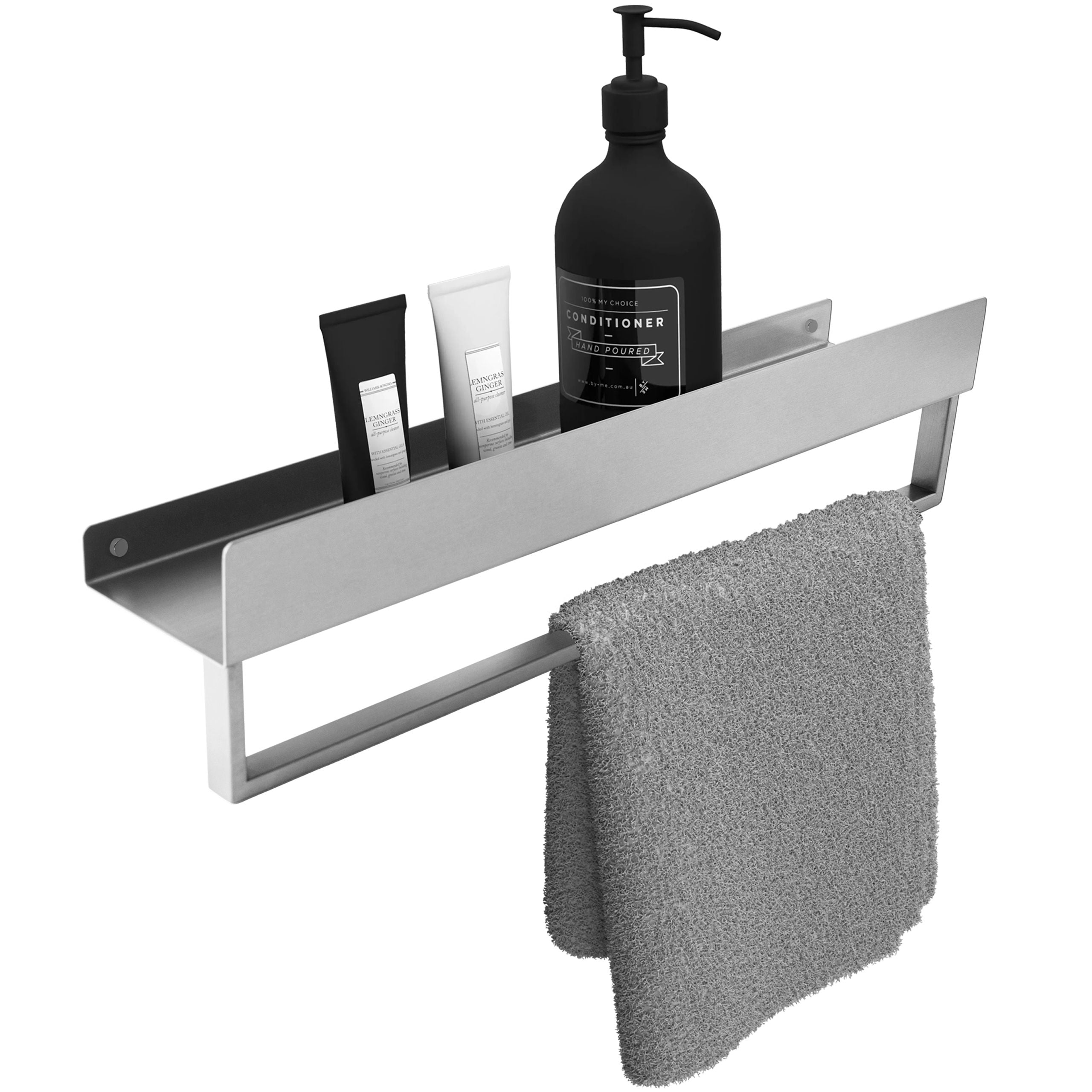 Mensola Da Bagno Sf01 45cm Steel Brush