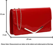 Borsa a Clutch per donne, rosso