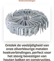 Connettori angolari in acciaio inossidabile 40 pezzi - 50 x 50 x 35 mm - L-shape connector - Alta resistenza - Angoli di rinforzo in acciaio inossidabile