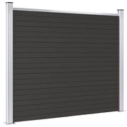 Pannello di Recinzione in WPC 180x146 cm Nero 148984
