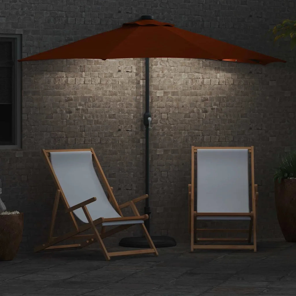 Ombrello da giardino Terracotta 294 x 150 x 224 cm 42003272