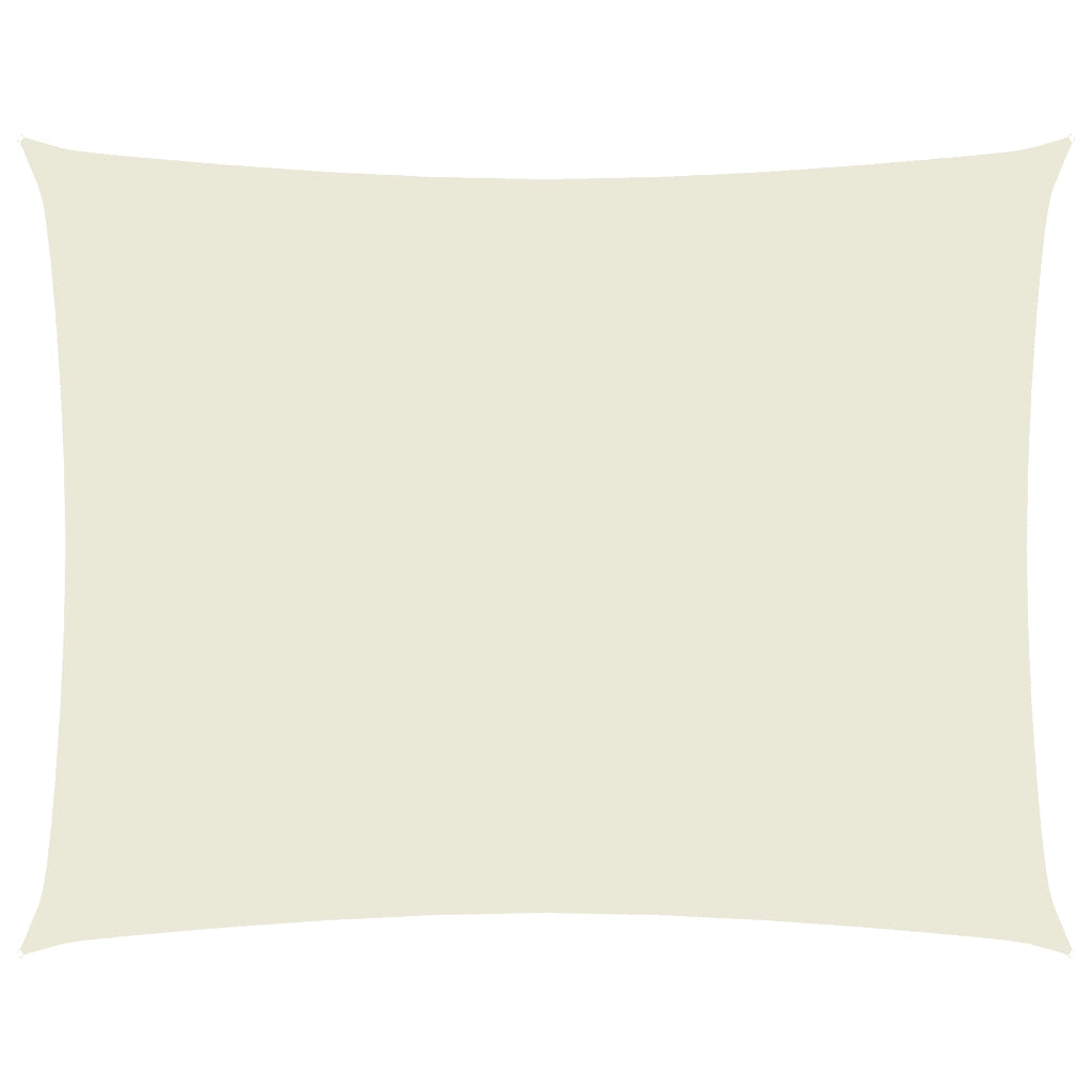 Parasole a vela | Telo Ombra | Vela da ombra Oxford Rettangolare 2,5x4 m Crema
