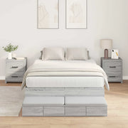 Struttura letto con contenitore Grigio Sonoma 120 cm 3335690