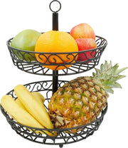 Bowl per frutta in legno massello con coperchio